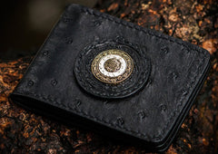 Handmade Leather License Wallet Tooled Mens billfold Wallet Cool Leather Wallet Slim Wallet for Men