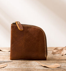 Cool Leather Mens Front Pocket Wallet Vintage Small Wallets for Men - iwalletsmen