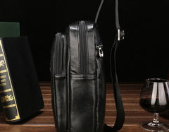 Cool Leather Mens Sling Bag Sling Shoulder Bag Sling Backpacks Chest Bag for men - iwalletsmen