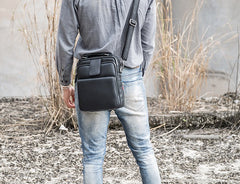 Cool Leather Mens Small Shoulder Bags Messengers Bag for Men - iwalletsmen