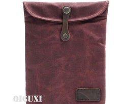 Cool Waxed Canvas Mens iPad Case iPad Air Case 10 inch for Men - iwalletsmen