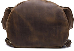 Vintage Leather Mens Cool Backpack Large Travel Bag Hiking Bag for men - iwalletsmen