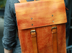 Leather Mens School Backpacks Travel Backpacks Laptop Backpack for men - iwalletsmen