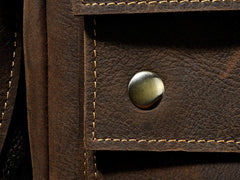 Small Leather Mens SIDE BAGs COURIER BAGs Messenger Bag Shoulder Bag for Men - iwalletsmen