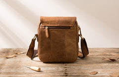 Cool Leather Small Mens Messenger Bags Shoulder Bags for Men - iwalletsmen
