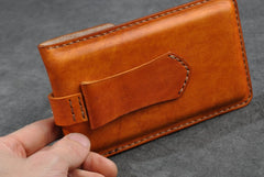 Handmade Leather Belt Pouch Mens Waist Bag Phone holsters for Men - iwalletsmen