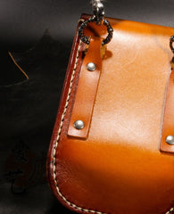 Leather Belt Pouch Mens Small Cases Waist Bag Hip Pack Belt Bag Fanny Pack Bumbag for Men