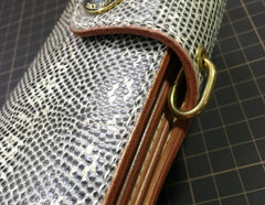 Handmade Leather Biker Wallet Mens Cool Chain Wallet Trucker Wallet with Chain