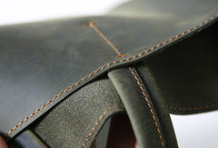 Handmade Leather Mens Tote Bag Cool Messenger Bag Tote Bag Handbag Shoulder Bag for men