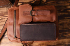 Genuine Leather Mens Cool Shoulder Bag Messenger Bag Chest Bag Bike Bag Cycling Bag for men