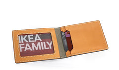 Cool Leather Mens Camouflage License Wallet Front Pocket Wallet Slim Card Wallet for Men - iwalletsmen