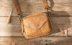 Leather Belt Pouch Phone Case Mens Waist Bag Shoulder Bag for Men - iwalletsmen