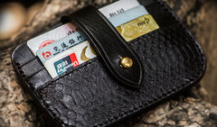 Handmade Leather Mens Cool billfold Wallet Card Holder Small Card Slim Wallets for Men