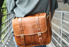 Cool Leather Mens Large Messenger Bag Shoulder Bag for men - iwalletsmen