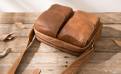 Cool Small Leather Mens Shoulder Bags Messengers Bag for Men - iwalletsmen