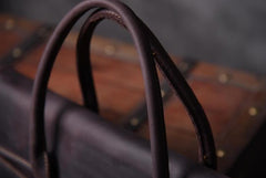 Genuine Leather Mens Cool Messenger Bag Briefcase Work Bag Business Bag for men