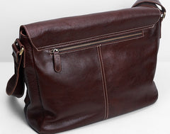 Handmade Leather Mens Cool Shoulder Bag Messenger Bag Chest Bag Bike Bag Cycling Bag for men