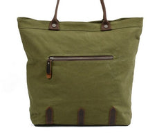 Mens Waxed Canvas Large Tote Bag Canvas Handbag Canvas Shoulder Bag for Men - iwalletsmen