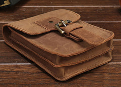 Cool Leather Mens Cigarette Case with Belt Loop Cell Phone Holster Belt Pouch for Men - iwalletsmen