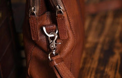 Genuine Leather Mens Cool Messenger Bag Briefcase Work Bag Business Bag for men