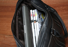 Handmade Leather Mens Cool Messenger Bag Work Bag Business Bag Briefcase Bag for men