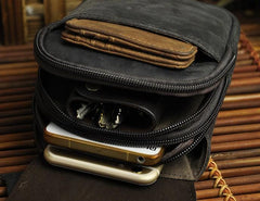 Vintage Leather Belt Pouches for Men Waist Bags BELT BAG For Men - iwalletsmen