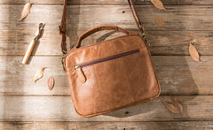 Cool Leather Small Mens Messenger Bags Small Shoulder Bags  for Men - iwalletsmen