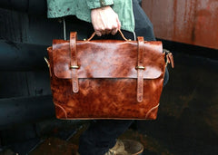 Cool Leather Mens Briefcase Messenger Bags Handbag Shoulder Bag for men - iwalletsmen