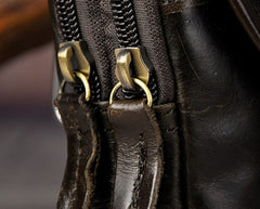 Small Mens Leather Belt Pouch Side Bag Holster Belt Case Waist Pouch for Men - iwalletsmen