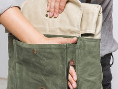 Cool Canvas Gray Travel Bag Mens Backpack Canvas Canvas School Bag for Men - iwalletsmen