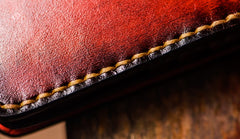 Handmade Leather Men Tooled Cool Leather Wallet Long Phone Wallets for Men