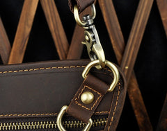 Cool Leather Utility Drop Leg Bag Belt Pouch Mens Waist Bag Shoulder Bag for Men - iwalletsmen