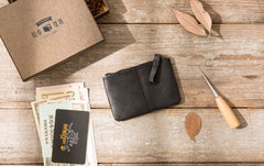 Leather Mens Card Holders Slim Front Pocket Wallet Coin Wallet for Men - iwalletsmen