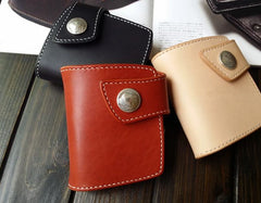Handmade Leather Biker Wallet Mens Cool billfold Chain Wallet Trucker Wallet with Chain