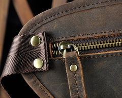 Biker Mens Leather Drop Leg Bag Waist Bag Side Bag Belt Pouch Pack for Men - iwalletsmen