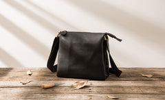 Cool Leather Black Mens Messenger Bags Vintage Shoulder Bags  for Men - iwalletsmen