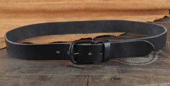 Genuine Leather Punk Rock Biker Trucker Mens Belt Men Black Coffee Belt for Men
