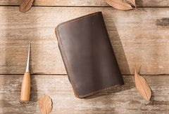 Vintage Slim long Wallets Leather Mens Coffee Wallet Long Wallet for Men - iwalletsmen