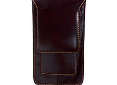 Cool Slim Mens Leather Cell Phone Holsters Belt Pouch Waist Bag for Men - iwalletsmen