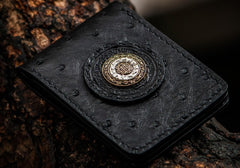 Handmade Leather License Wallet Tooled Mens billfold Wallet Cool Leather Wallet Slim Wallet for Men