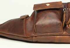 Leather Belt Bag Mens Fanny Back Waist Bag Fanny Bags For Men - iwalletsmen