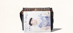Vintage Mens Canvas Gray Cool Side Bag Messenger Bag Shoulder Bag for Men - iwalletsmen