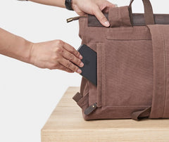 Cool Mens Canvas Backpack Canvas Travel Bag Canvas School Bag for Men - iwalletsmen