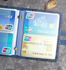 Handmade Leather Floral Mens Cool billfold Wallet Card Holder Small Card Slim Wallets for Men