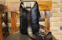 Cool Leather Slings Bag for Men Chest Bag Sling Shoulder Bag For Men - iwalletsmen