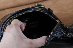 Leather Belt Pouch Mens Small Cases Waist Bag Hip Pack Belt Bag Fanny Pack Bumbag for Men