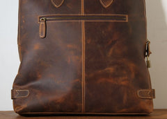 Handmade Leather Mens Cool Business Bag Briefcase Work Bag Laptop Bag for men