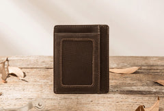 Leather Mens Slim Card Holder Front Pocket Wallets Card Wallet for Men - iwalletsmen