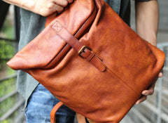 Cool Vintage Leather Mens Backpack Travel Backpack Laptop Backpacks for men - iwalletsmen