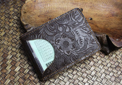 Leather ID Card Wallet Womens ID Card Holder Wallet Mens Leather Wallet For ID Cards minimalist wallet with id window